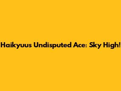 Haikyuu's Undisputed Ace: Sky High!