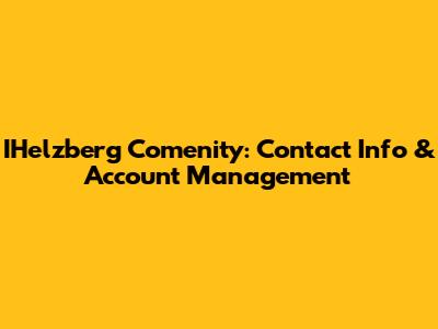 IHelzberg Comenity: Contact Info & Account Management