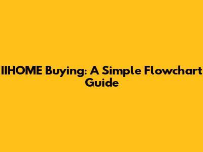 IIHOME Buying: A Simple Flowchart Guide