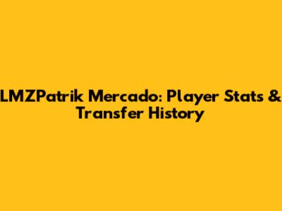 LMZPatrik Mercado: Player Stats & Transfer History