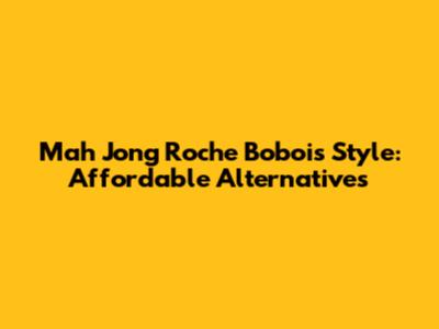 Mah Jong Roche Bobois Style: Affordable Alternatives