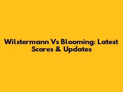 Wilstermann Vs Blooming: Latest Scores & Updates